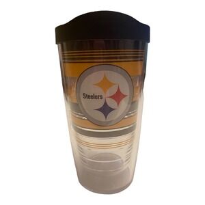 Steelers Football Tervis Tumbler Drinking Cup With Lid Small